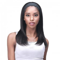 Bobbi Boss 100% Human Hair Headband Wig MH1401 LEONA