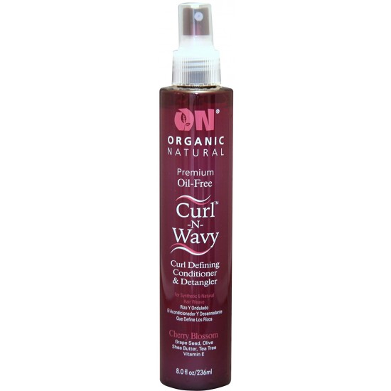 On Natural Curl-N-Wavy Conditioner & Detangler Cherry Blossom 8oz