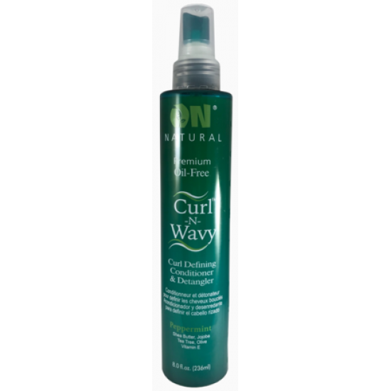 On Natural Curl-N-Wavy Conditioner & Detangler Peppermint 8oz