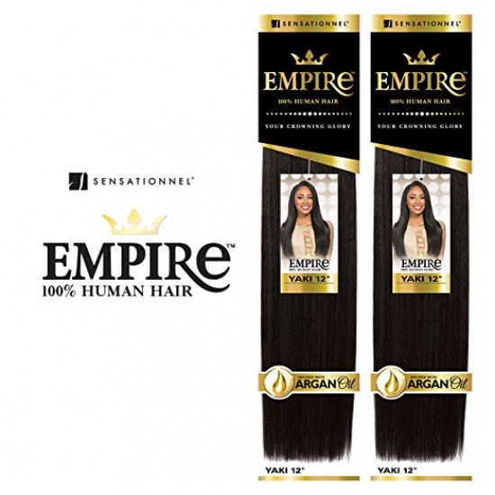 Sensationnel Empire 100% Human Hair Weave YAKY 12"